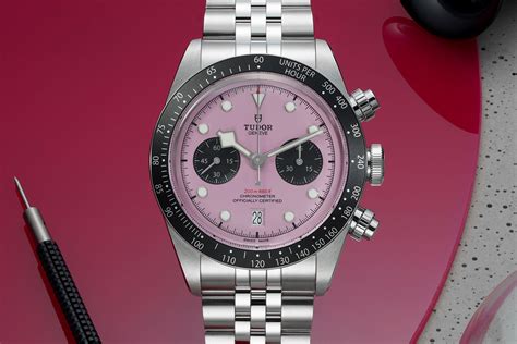 tudor geneve pink|tudor black bay chrono pink.